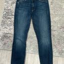 Edge Mother Women's Blue Denim The  The Looker Crop Dark Wash Skinny Jeans Sz 27 Photo 0