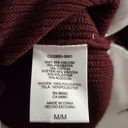 Hilary Radley Women's  2fer Heather Wine Size Medium Sweater  Photo 5