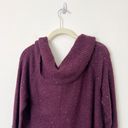 Chico's [] Purple Sparkle Sequined Knit Cowl Neck Sweater Holiday Size Medium M Photo 5