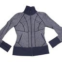 Zella  Heathered Gray Mockneck Running Jacket Photo 0