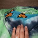 Samii Ryan NIP  Blue Tie Dye Butterfly Growth Hooded Sweatshirt Size Medium Photo 5