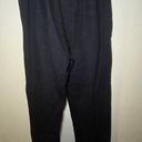 Nike  Jogger Womens Medium black Embroidered Swoosh Fleece Straight Leg Photo 4