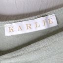 Karlie Linen Blend Tank With Buttons Size Medium Photo 2