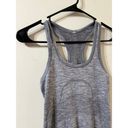 Lululemon  Swiftly Tech Racerback Tank Size 2 Heathered Slate Gray Photo 2