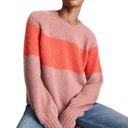 ALLSAINTS NEW All Saints Lou Uno Jumper Stripe Colorblock Crewneck Fuzzy Sweater Photo 1