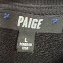 Paige  Daytona Chain Trim Casual Pullover Sweatshirt Black Silver Size Large Photo 10