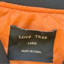 Love Tree  Women's Black Full Zip Lined Bomber Jacket
Size Large Photo 2
