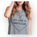 Lovers + Friends new  ♥︎ No One in Particular Muscle Tee Tank ♥︎ Sweatshirt Grey Photo 3