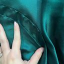 Badgley Mischka  Marine Green Stretch Mikado Gown Size 4 US $650 Photo 5