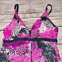 Free Country  Fly Away Pink and Grey Tankini Top Size M Photo 2