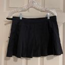 Brandy Melville Pleated Black Buckle Skirt Photo 3