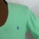 Ralph Lauren  Sport 100% cotton classic fit polo v-neck sweater lime green size L Photo 5