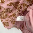 Lane Bryant  Pink Brown Floral Midi Skirt Pull On Poplin Lined Pleated Size 22 Photo 12