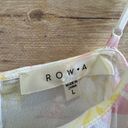 The Row  A White Floral Spaghetti Strap Faux Wrap Side Tie Dress Size Large NWT Photo 1