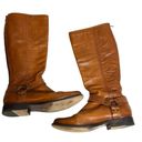 Frye  Phillip Harness Tall Boots Cognac Sz 11 Photo 3