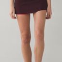 Lululemon  pace rival skirt 4 long bordeaux drama space dye twist build in shorts Photo 1