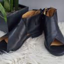 Krass&co Vintage Foundry  Regan Black Leather Open Toe Shoe Sandal 7.5 Photo 1