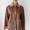 Vintage 90s RP Sport By Regent Park Faux Suede / Furr Zip Photo 0