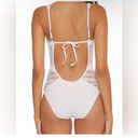 Becca NWT  by Rebecca Virtue Color Play White Crochet One Piece Swimsuit Photo 1