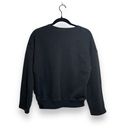 Good American  Summer Crew Sweatshirt in Black Size 0 (XS) Photo 4