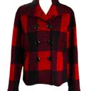 Red and Black Buffalo Plaid Wool Jacket Photo 1