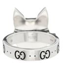 Gucci  Sterling Silver Boston Terrier Enamel Bosco Ring 7.5 Photo 3