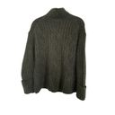 Vince  Mirrored Cable Turtleneck Sweater in Pine Photo 3