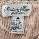 Kimberly  Hope Vintage Knit, Embroidered, and Beaded Cardigan Sweater Beige Med Photo 4