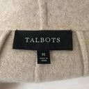 Talbots  Open Front Jacket Two Tone Wool Blend Tan Grey Coat Sz M Photo 5