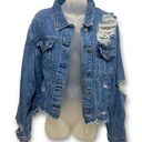 Cello  Distressed Jean Jacket Photo 0