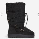 Shoedazzle Black Sherpa Boots Photo 1