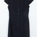 L'Agence  Black Button Down Shirtdress Women's Size Small NWOT Photo 0