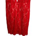 Sans Souci  Red Lace Halter Sleeveless bodycon Dress Size XL Photo 8