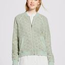 Victoria Beckham for Target Sage Mint Green Lace Bomber Jacket Size Small Photo 0