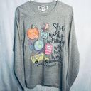 Fruit of the Loom Para Teacher Proverbs Long Sleeve Graphic Tee L Photo 0