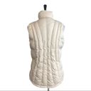 Woolrich Cream Lined Puffer Vest Quilted Outdoor Lined Women's Size Small S Photo 3