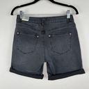 Bermuda Ab Solution Mid Rise Black Denim Roll Cuff  Shorts Size 2 28 Waist NWT Photo 6