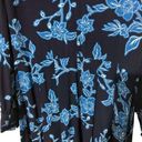 Draper James  Long Sleeve Dress Geranium Floral in Nassau Navy Tie Wrist - 6 Photo 7