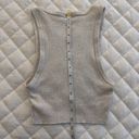 Aritzia TNA Cropped Cream Tank Top Photo 4