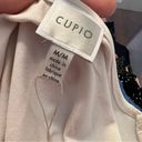 cupio  Blouse V-Neck Peplum Cream Black Bow Photo 6