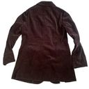 J.Jill  Corduroy Blazer Sz Med Grandpa Jacket Brown 100% Cotton Velour Trim Photo 1