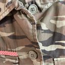 Caslon  Shacket Camouflage Button Front Shirt-Jacket Camo Sz MP EUC Army Green Photo 8