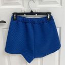 SheIn Royal Blue Quilted Cropped Cami and Shorts Set Women’s Size M Photo 3