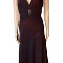 Jones Wear  Dress Y2K Goth Witch Vamp Iridescent Black Red Formal Prom Maxi Dress Photo 0