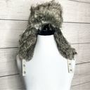 BDG NWT  Urban Outfitters Wool & Faux Fur Knit Winter Trapper Aviator Hat Cream Photo 3