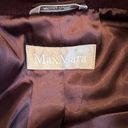 Max Mara  burgundy virgin wool longline peacoat coat size 10 Photo 5