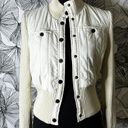 BCBGMAXAZRIA Puffer Knit Jacket In Cream Photo 1