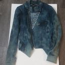 Forever 21 F21 Studded Denim Moto Jacket  Size M 80's Photo 5