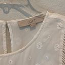 The Loft  Dainty Embroidered Bell Sleeve Blouse size XS  Photo 2