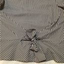 Roommates Chic checkered Tie-Front Blouse Photo 9